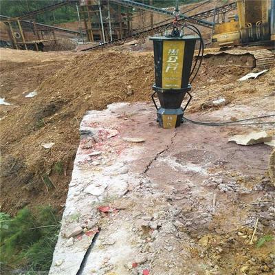 石材廠開采不讓放炮開石頭機械-花崗巖靜態開采巖石分裂機-破碎錘打